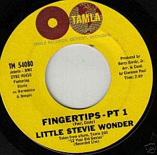 45 rpm with two sides of 'Fingertips' - Pt.1 & Pt.2.