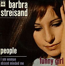 Streisand's 1964 single 'People' hit No. 5. Click for digital single.