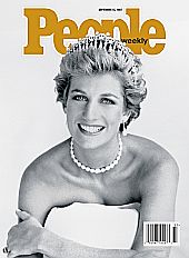 Princess Diana, "cover girl," People, Sept 15, 1997. Click for copy.