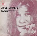 Janis Joplin shown on the cover sleeve of one of her recordings.