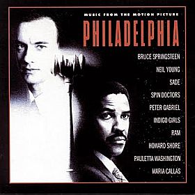 Cover of soundtrack from 'Philadelphia.' Cover of soundtrack from 'Philadelphia.'