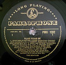 This was the U.K. Beatles’ LP that Iowa radio station DJ Stu Adams began playing on Nov 29, 1963. This was the U.K. Beatles’ LP that Iowa radio station DJ Stu Adams began playing on Nov 29, 1963.