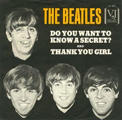 Beatles' 'Do You Want to Know A Secret?' single, Vee-Jay, 23 March 1964. Beatles' 'Do You Want to Know A Secret?' single, Vee-Jay, 23 March 1964. Click for digital.