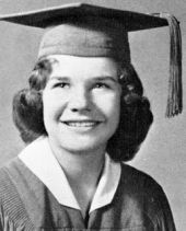 Joplin as she appeared in her 1960 high school photo.