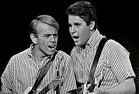 Al Jardine & Carl Wilson at TAMI show, 1964.