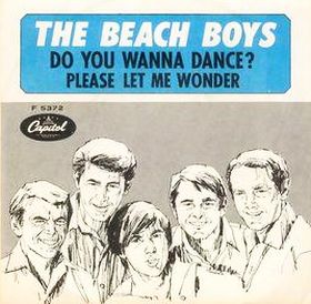 Cover sleeve for one of the Beach Boys’ early 1965 singles, “Do You Wanna Dance?” Cover sleeve for one of the Beach Boys’ early 1965 singles, “Do You Wanna Dance?” Click for digital.