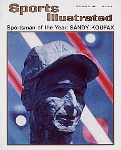 December 20, 1965 “Sports Illustrated” cover honoring Sandy Koufax.