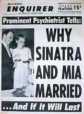 Part of the tabloid fare on the Sinatra-Farrow watch, 1966.