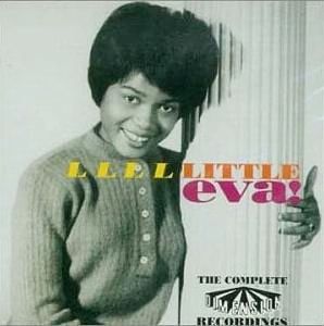 ‘Little Eva’ Boyd of the 1960s shown on a later 2001 U.K. CD of her songs by Dimension recordings. Click for CD.