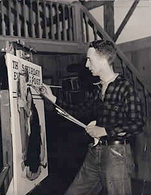 1940s  norman rockwell at work