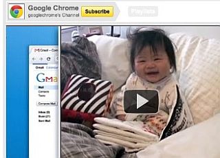 Screenshot from "Dear Sophie" Google Chrome ad.