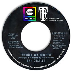 “America the Beautiful” single,  “arranged & adapted” by Ray Charles.