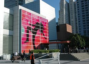 Sept 2006: Giant iPod silhouette display at the Yerba Buena Center for the Arts, San Francisco, CA.