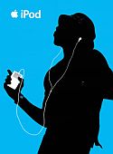 Sample of Apple's iPod advertising using silhouetted dancers in print, TV, and outdoor venues.