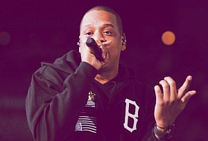 Rapper and music mogul Jay-Z performing at Obama campaign rally in Columbus, Ohio, 5 November 2012. Rapper and music mogul Jay-Z performing at Obama campaign rally in Columbus, Ohio, 5 November 2012.