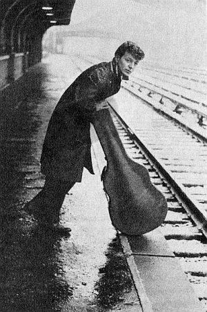 Dion DiMucci on the road, waiting for a train.
