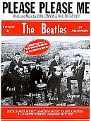Sheet music cover for the Beatles’ “Please Please Me” issued by Dick James Music, Ltd., London.