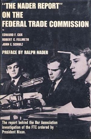 A 1970 edition of the Nader Raiders FTC book showed the three authors during testimony on Capitol Hill. Click for book.
