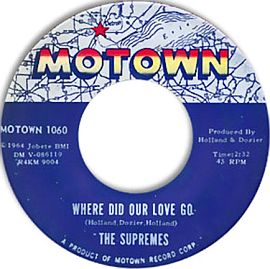 The Supremes’ first No. 1 hit, “Where Did Our Love Go,” sold more than 2 million copies. Click for CD.