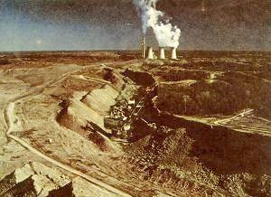 The Long View: Peabody strip mine operation supplying coal to the Paradise Fossil Plant, 1970s.