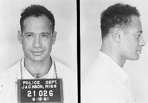 Eugene Levine, a 34 year-old English instructor at Oklahoma State Univ. and WWII vet, became a one-man Freedom Ride. Later explaining to Eric Etheridge that he hated joining groups, Levine drove to Jackson on his own. “The police saw I was alone... and older than the usual Freedom Rider.” They tried to send him back home without an arrest, but he persisted in joining the protest and was finally arrested on June 21, 1961 and put in jail.