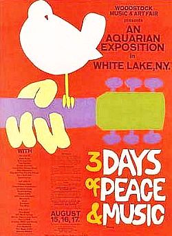 Aug 1969: Woodstock poster. Click for copy.