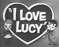 Lucy & Ricky cartoon characters.
