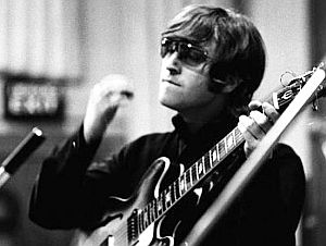 1966: John Lennon in studio during “Revolver” sessions.