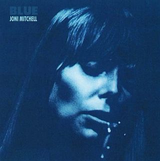 Cover of Joni Mitchell’s 1971 album, “Blue.” Click for CD.
