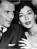 Frank Sinatra and Ava Gardner, circa 1950s.