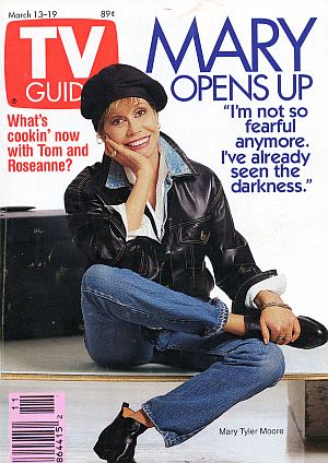 March 1993: TV Guide cover story, Mary Tyler Moore “opens up.”