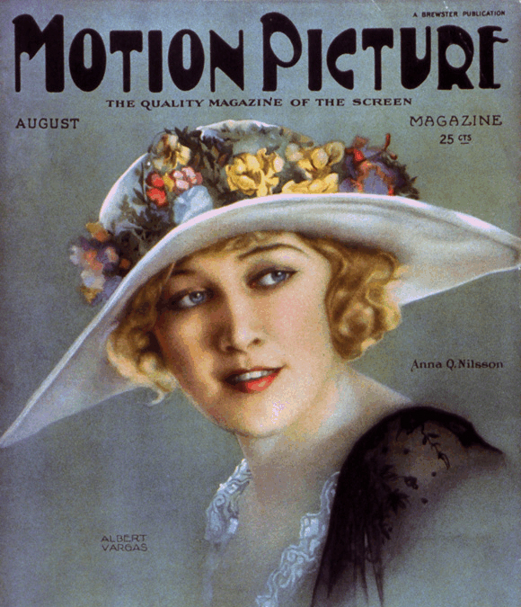 Anna Q. Nilsson, cover photo, August 1929.