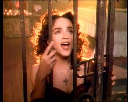Madonna in 'Like A Prayer' video.
