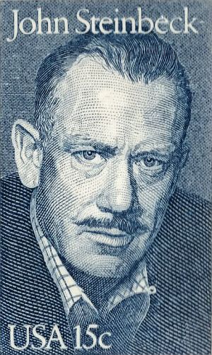In 1979, the U.S. Postal Service issued a stamp featuring John Steinbeck, which began the Postal Service’s Literary Arts series honoring American writers. The stamp was issued on what would have been Steinbeck’s 77th birthday, Feb. 27th.