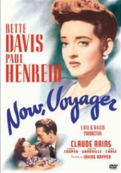 DVD cover for 1942 film, 'Now, Voyager'. Click for DVD.