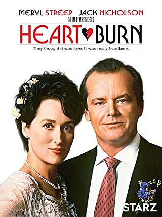 Popular 1986 film “Heartburn,” starring Meryl Streep and Jack Nicholson and directed by Mike Nichols, based on the novel and screenplay by Norah Ephron, a semi-biographical account of her marriage to Washington Post reporter of Watergate fame, Carl Bernstein. Click for DVD.