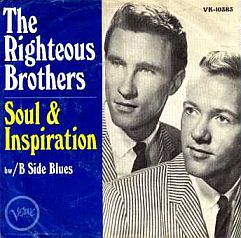Record sleeve cover for 1966 No. 1 hit song, ‘Soul & Inspiration.’ Click for CD or single.