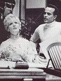 Petula & Harry during the show.