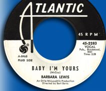 Barbara Lewis’s 2nd hit, ‘Baby I’m Yours,’ summer 1965. Click for digital.