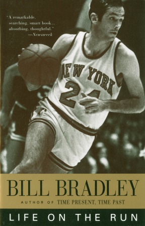 1995 paperback edition of Bill Bradley’s 1976 book, ‘Life on the Run’. Click for copy.