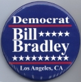 Bill Bradley button, Dem Convention, L. A. 