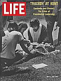 Life magazine of May 15, 1970 showing one of the Kent State University students who was shot by National Guardsman during unrest over the Vietnam War.