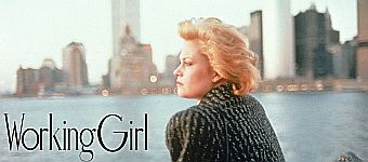 Melanie Griffith, in character, on her work-a-day ferry ride to the 'Wall Street jungle' in 1988's 'Working Girl'. Click for Blue Ray or DVD.