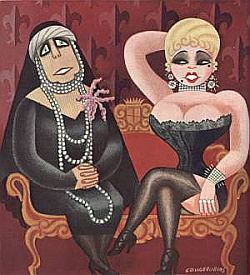 Queen Marie & Mae West, ‘Impossible Interview,’ June 1932, Vanity Fair