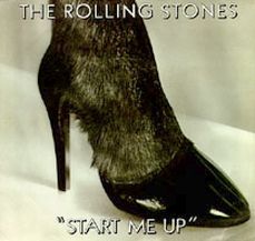 ‘Start Me Up’ cover sleeve for Rolling Stones single released in August 1981. Click for digital.