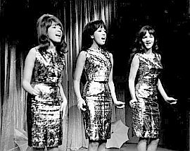 The young Ronettes -- minus the beehive hairdos -- performing sometime in the 1960s.