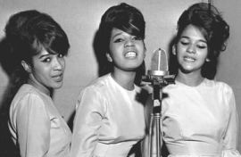 The Ronettes at work in the studio, early 1960s, from left: Ronnie, Estelle and Nedra.