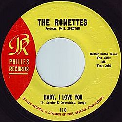 The Ronettes' "Baby, I Love You," 1964. "Baby, I Love You," 1964. Click for digital.