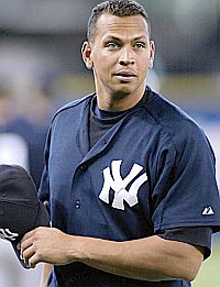 NY Yankee, Alex Rodriguez.