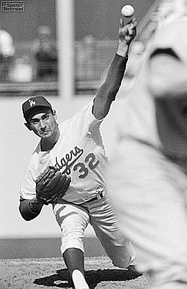Sandy Koufax in the 1960s – no doubt, thinking about a strikeout.